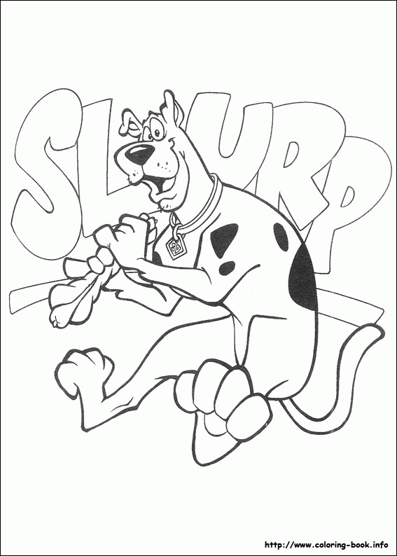 Kolorowanka Scooby-Doo - Radosne Przygody do Druku kolorowanka do druku